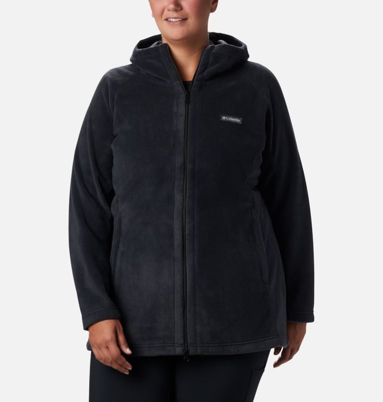 Women\'s Columbia Benton Springs II Long Jackets Black | Plus Size CA-P136C